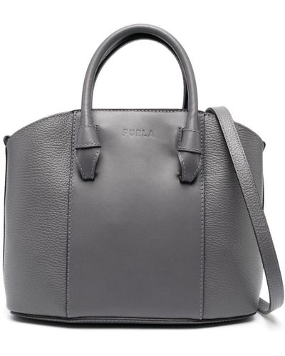 Furla レザー ハンドバッグ - グレー