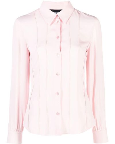 Boutique Moschino Pleated Long-sleeve Shirt - Pink