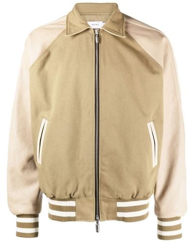 Rhude Collegejacke mit Logo-Patch - Natur