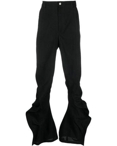 Y. Project Banana High-waisted Slim-fit Pants - Black