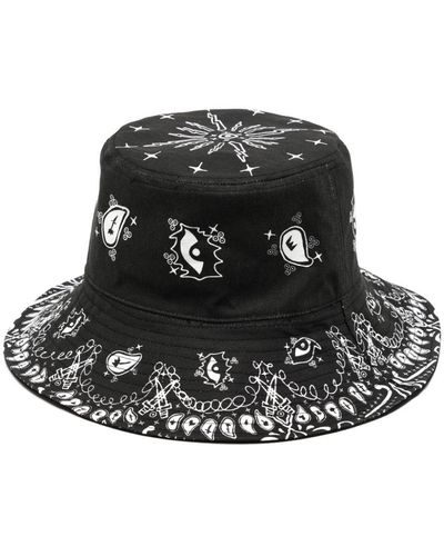 Haculla Paisley Reversible Bucket Hat - Black