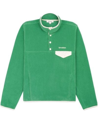 Sporty & Rich Jersey con cuello alzado - Verde