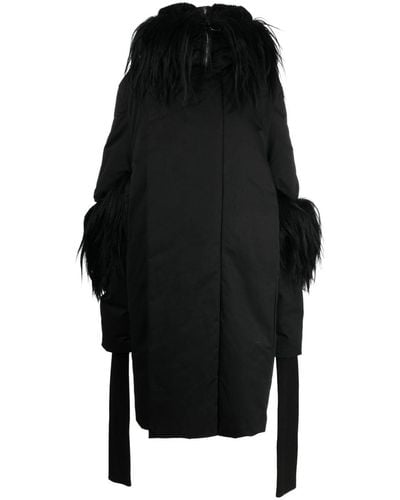 Rick Owens Cappotto imbottito Alice Gauntlet - Nero