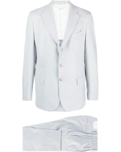 Eleventy Single-breasted Wool Suit - Gray