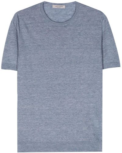Fileria T-shirt a maniche corte - Blu