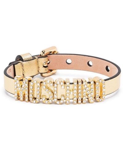 Moschino Logo Bracelet - Metallic