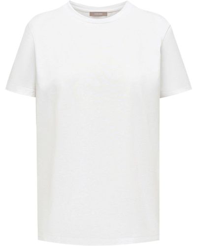 12 STOREEZ T-Shirt mit Rundhalsausschnitt - Weiß