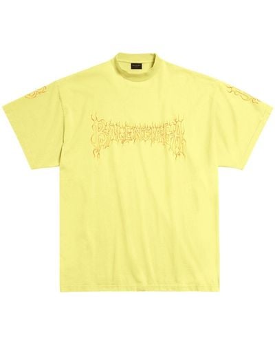 Balenciaga Camiseta Darkwave - Amarillo