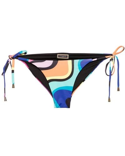 Kurt Geiger Slip bikini con stampa astratta - Blu