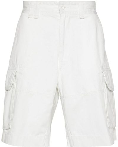 Polo Ralph Lauren Logo-patch Cargo Shorts - White
