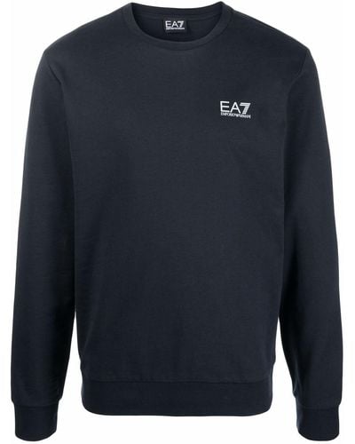 EA7 ロゴ スウェットシャツ - ブルー