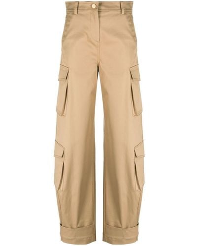 Valentino Garavani High-waisted Cargo Pants - Natural