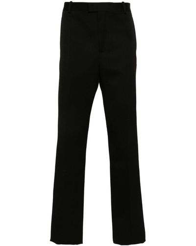 Bottega Veneta Grain De Poudre Tailored Trousers - Black