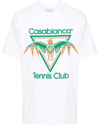 Casablancabrand T-shirt Met Adelaarprint - Blauw