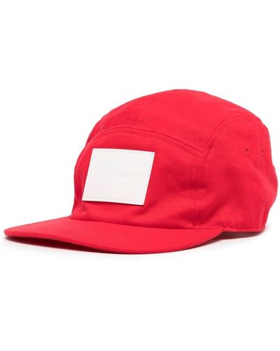 MM6 by Maison Martin Margiela Logo-appliqué Baseball Cap - Red