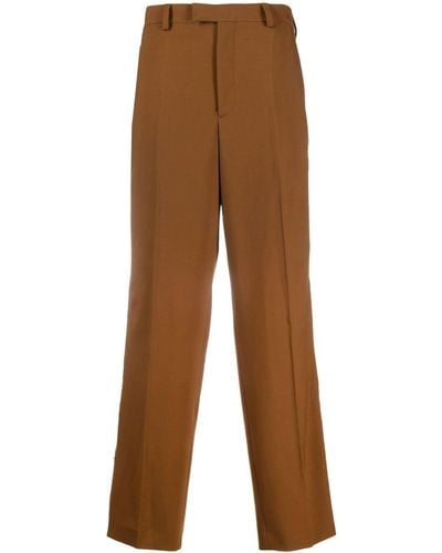 VTMNTS Ankle-zip Tailored Pants - Brown