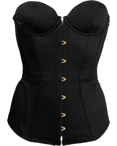 Black Corsets and bustier tops for Women