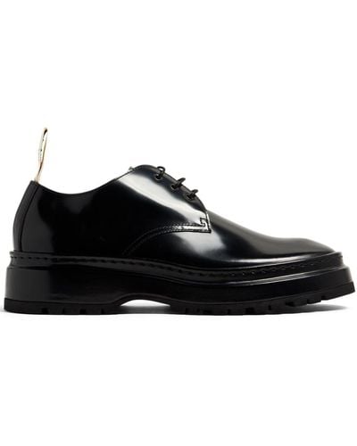 Jacquemus Les Derbies Pavane Leather Shoes - Black