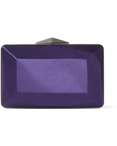 Jimmy Choo Diamond Box Clutch Bag - Purple