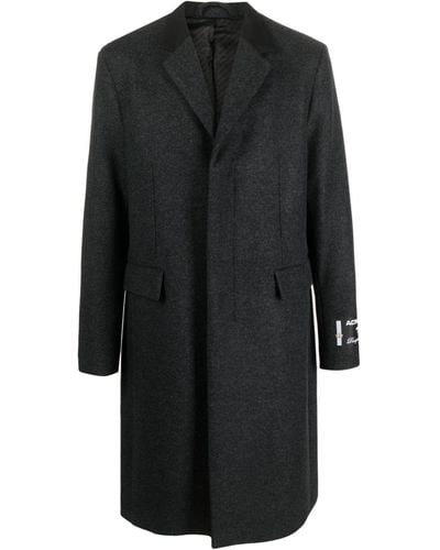 Acne Studios Single-breasted Tailored Coat - Black