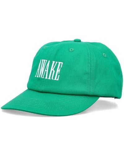 AWAKE NY Cappello da baseball con ricamo - Verde