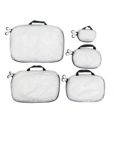 Suicoke Set di 5 pouch DCF Matryoshika - Bianco