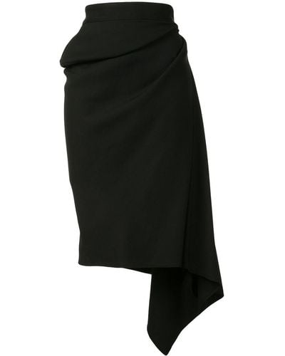 Maticevski High-rise Draped Skirt - Black