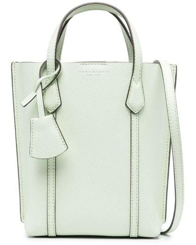 Tory Burch Mini Perry Leather Tote Bag - Green