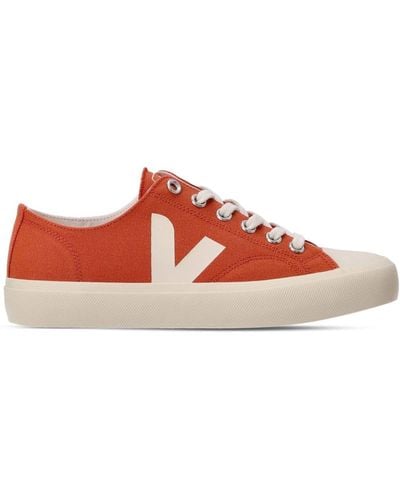 Veja Wata Ii Canvas Trainers - Red