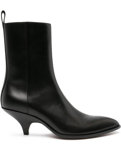 Bally 18mm Pointed-toe Leather Boots - Black