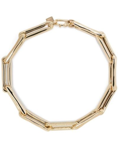 Lauren Rubinski Collar de cadena en oro amarillo de 14kt con diamantes - Metálico