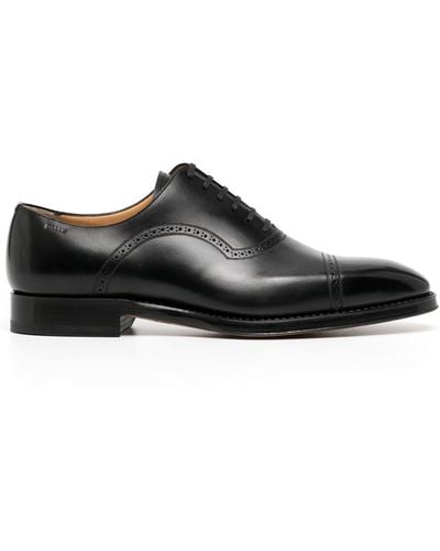 Bally Embossed-logo Oxford Shoes - Black