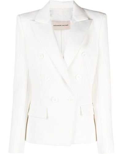 Alexandre Vauthier Double-breasted Tailored Jacket - White