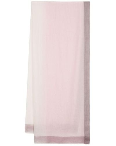 N.Peal Cashmere Fine-knit cashmere scarf - Rosa