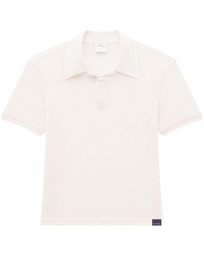 Courreges AC Mesh-Poloshirt mit Logo-Applikation - Weiß