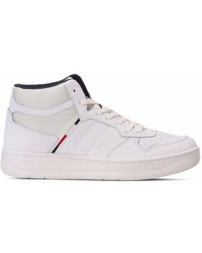 Tommy Hilfiger High-top Basketball Sneakers - White