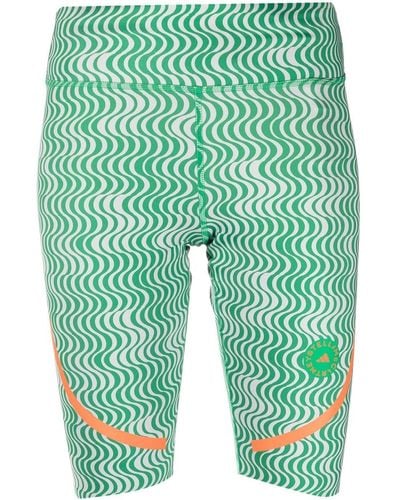 adidas By Stella McCartney Truepurpose Printed Cycling Shorts - Green