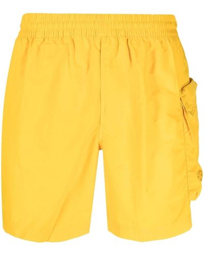 Y-3 Cargo-pocket Swim Shorts - Yellow