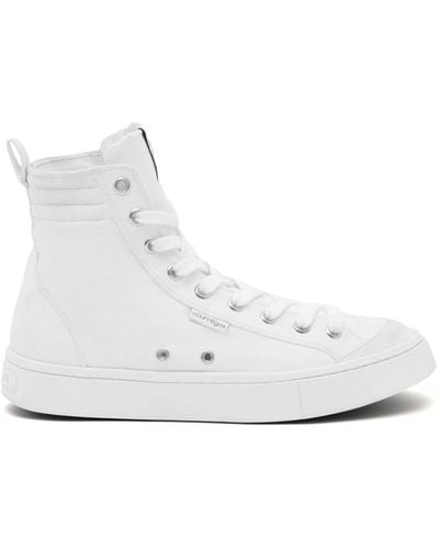 Courreges Canvas 01 High-top Sneakers - White