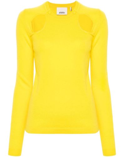 Isabel Marant Top con cut-out - Giallo