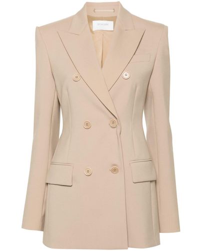 Sportmax Gelly Double-breasted Blazer - Natural