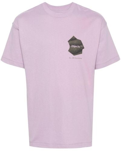 Objects IV Life Thought Bubble Spray-print Cotton T-shirt - Pink