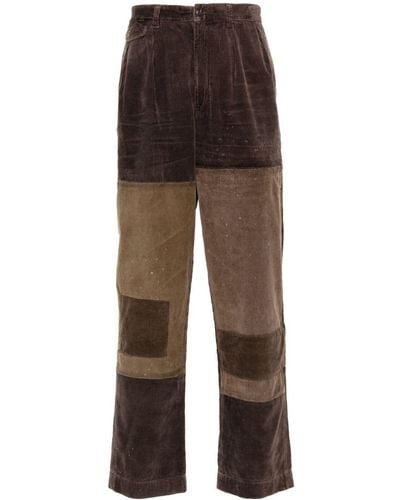 Polo Ralph Lauren Pantalon droit Whitman en velours côtelé - Marron