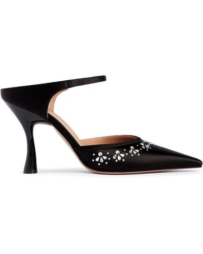 Malone Souliers Cassie 90mm Crystal-embellished Court Shoes - Black