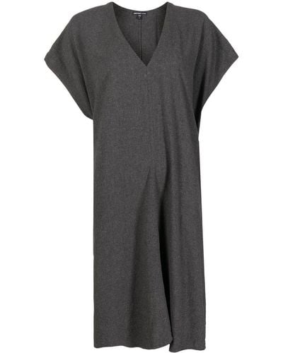 James Perse V-neck Kaftan Dress - Gray