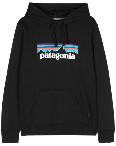 Patagonia P-6 Hoodie Met Logo - Zwart