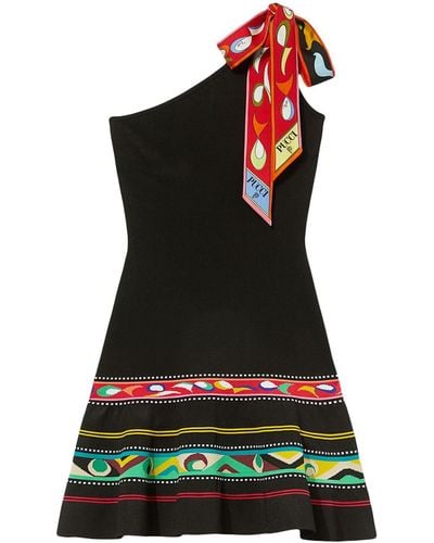 Emilio Pucci Bow-detailing Knitted Dress - Black