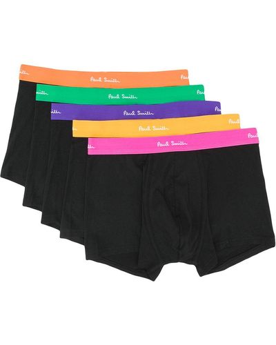 Paul Smith Five-pack Embroidered Logo Briefs - Multicolor