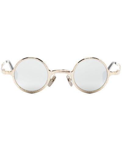 Kuboraum Z17 Sonnenbrille mit rundem Gestell - Weiß
