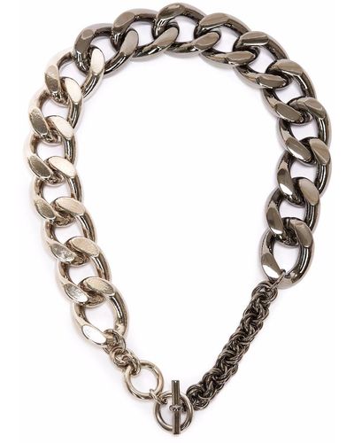 JW Anderson Oversized Chain-link Necklace - Metallic